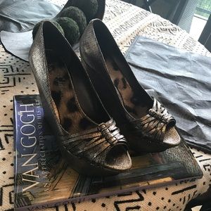 Gold Sam Edelman Wedges